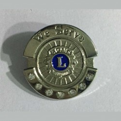 Diamond We Serve Pin