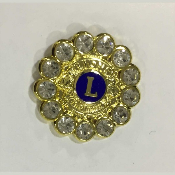Round Diamond Pin (White)