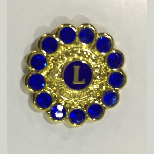 Round Diamond Pin (Blue)