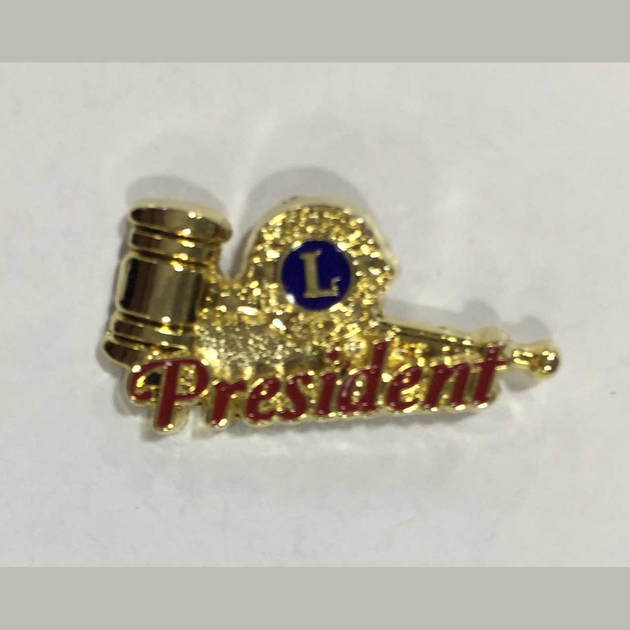Lions Clubs International Metal Lapel Pin President Pin